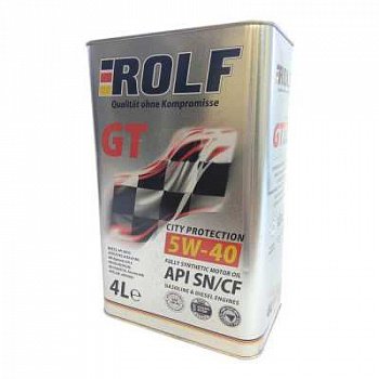 Масло мот. 5W30 ROLF GT SAE API SN/CF 4л синтетическое