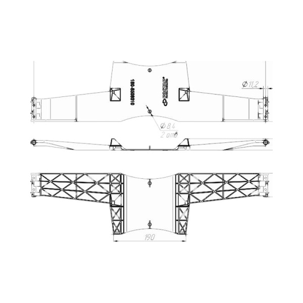 Пластина соединительная 620mm CS ULII
