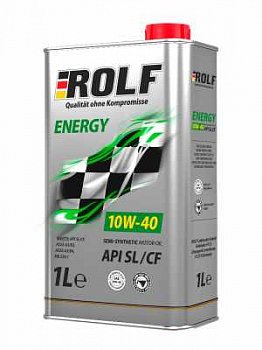 Масло мот.10W40 ROLF ENERGY SAE API SL/CF 1л полусинтетическое