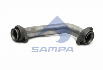 Труба приёмная глушителя левая MB