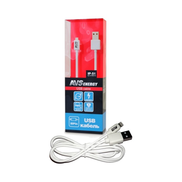 Кабель AVS для iphone 5(1м) IP-51