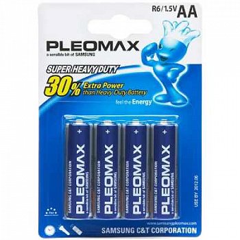 Батарейка АА R06-4BL SAMSUNG PLEOMAX