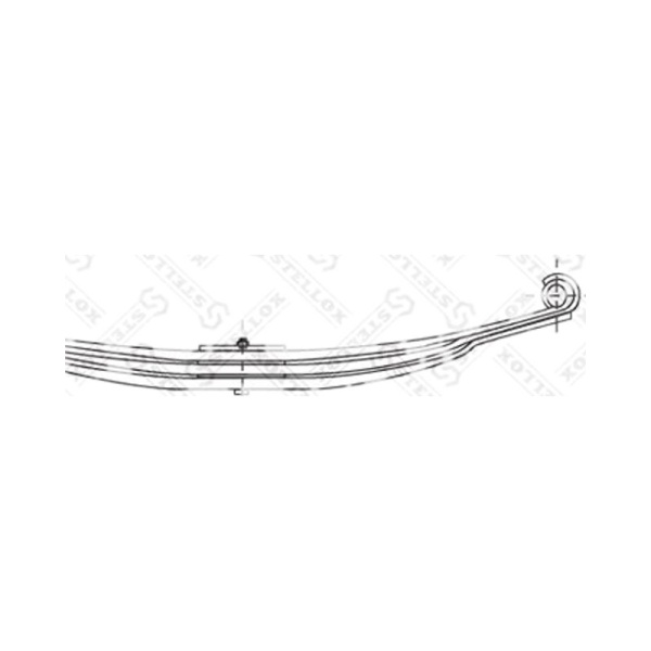 рессора перед. 2/30x65x100 890+820 D36X3/D36X3 \Volvo F10.F12.F16