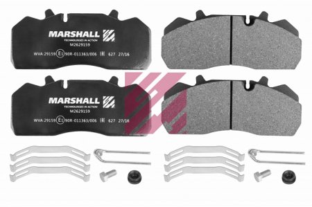 КОЛОДКИ ДИСКОВЫЕ С ПЛАСТИНАМИ,210.5X93X30