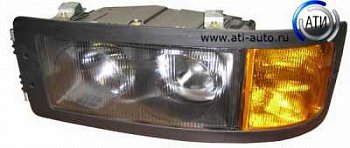 Фара MAN F2000 3-серия  левая с указ. повор. без эл. регул.