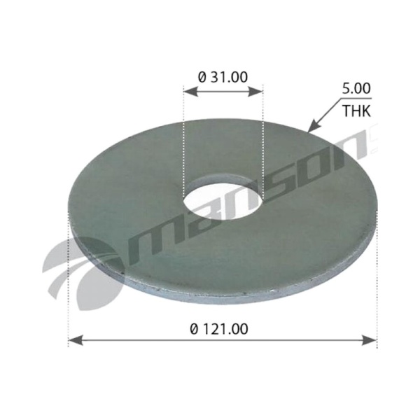 Шайба рессоры 31*121*4.5 BPW