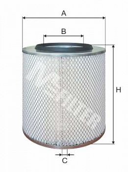 Фильтр воздушный IVE     (d=132  D=243  H=298)