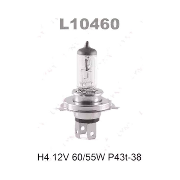 Лампа галоген 12V H4 60/55W P43T-38 LYNXauto