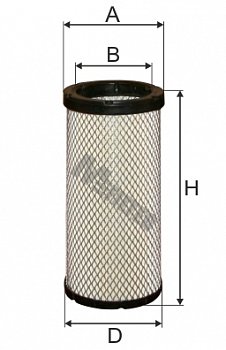Фильтр воздушный CAT вставка     (d=110  D=150  H=322)