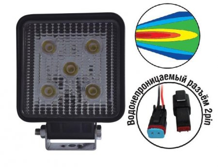 Светодиодная фара "OFF-Road" AVS SL-1210A (15W) серия "Basic"
