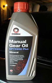 Масло транс.75w90 COMMA GL-4 1L полусинтетика
