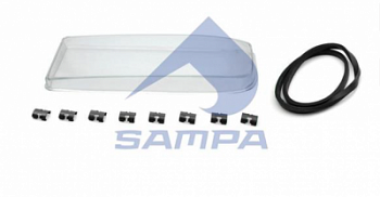 Стекло фары лев. MB Actros/Axor