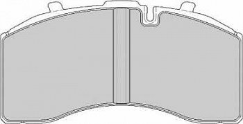 колодки дисковые 29158 210,8*108*30 (+на суппорт SK7)