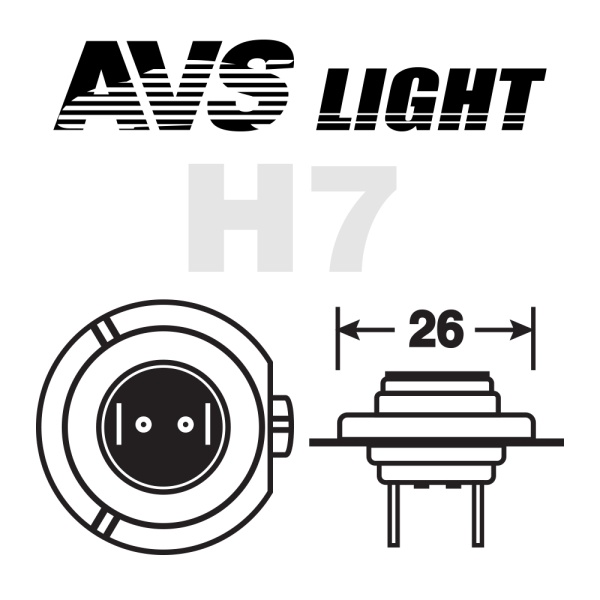 Лампа галоген 12V H7 55W Sirius (к-т 2шт.)