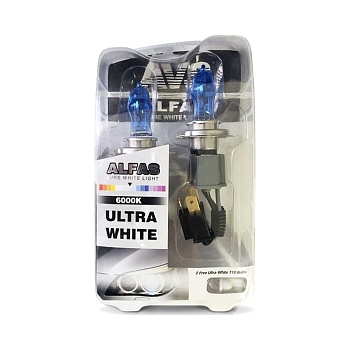 Лампа галоген 12V H11 AVS 6000K Alfas (к-т 2шт.)