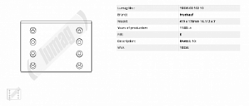 накладки тормозные STD 19036  (419x178) (93684/L9 6.35x1.9 96)