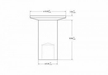 Заклепки 6,35x12,7 (L8) сталь, полутрубчатые (100 шт, прямая)