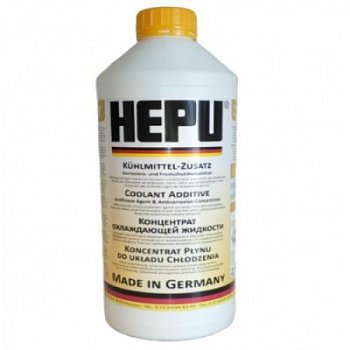 Антифриз HEPU 1.5л (концентрат) 1:1 -40°C жёлтый