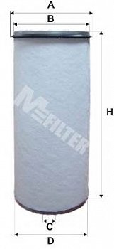 Фильтр воздушный IVE (вставка)     (d= 17  D=200  H=460