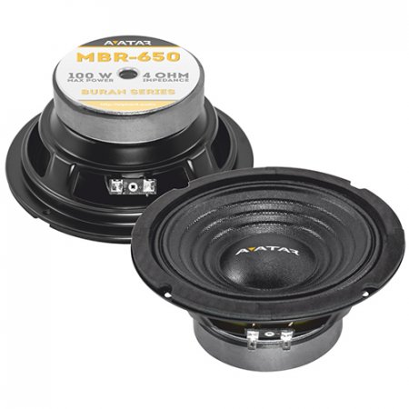 Эстрадная акустика   Avatar MBR650  Мидбас 6", 4Om, 50 Вт RMS, 100 Вт Max  90Дб