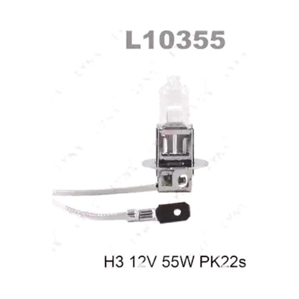 Лампа галоген 12V H3 55W Pk22s LYNXauto