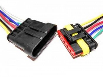 Разъём 6 конт. с проводом "Евро" (герметичный)