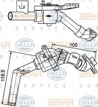 Кран отопителя MB