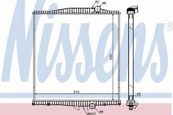 Радиатор охлаждения FH12/16 (02-) /D12D