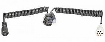 Кабель электрический 7 полюсов и 6+1 полюсов сдвоенный