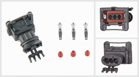 Разъём 3-х контактный (комплектация: 3-pin, 3 уплотнения)
