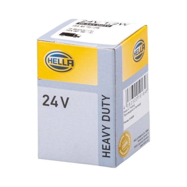 Лампа 24V пластиковый цоколь D8.5D приборная панель 1,2W (контакты снизу) EBS R4