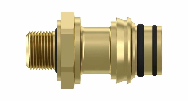 Соединитель (RAUFOSS) вращающийся прямой M10x1.0  (бронза) Regular