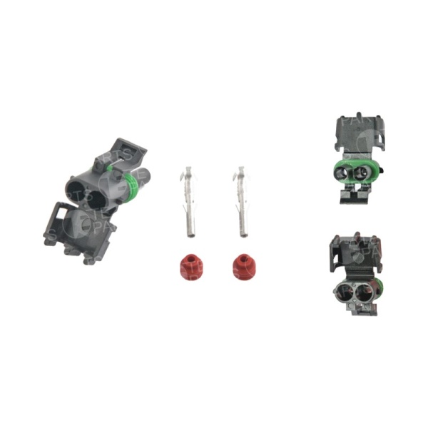Разъём 2 контактный (комплектация: 2-pin, 2 уплотнения, ключ, уплотнение)