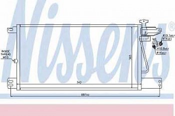 Радиатор кондиционера Scania