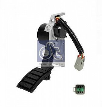 Педаль акселератора Volvo 5 pin серая квадратная