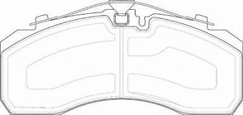 Колодки дисковые 29061 MB/DAF/MAN/SC/IVE (247x110x29) Knorr