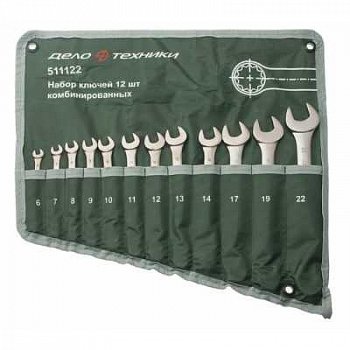 Набор ключей комбинированных "ДелоТехники"12пр. в сумке