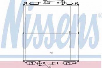 Радиатор Volvo F10/12 820*792*53 (медь)