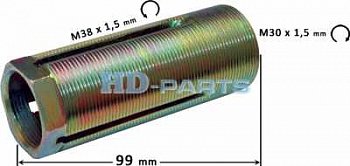 Втулка рулевой тяги внутри-прав M30x1,5 снаружи-лев M38x1,5