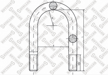 Стремянка рессоры М24/155(179)x390 MERCEDES