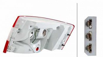 Фонарь задний L SKODA Octavia '17