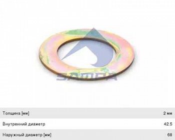 Шайба вала тормозного, premium 96- magnum 96-05 kerax 00-