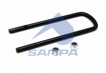 Стремянка рессоры M16x82x300 MB задняя с гайками