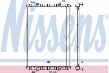 Радиатор охлаждения MAGNUM E-TECH 00- (без рамки)