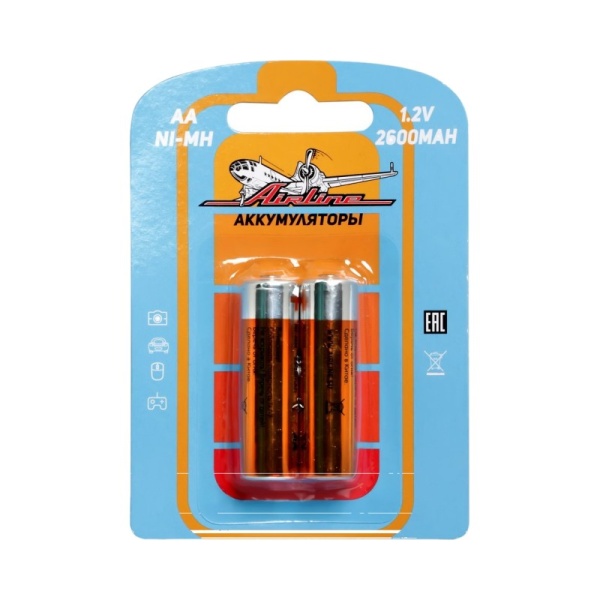 батарейки aa hr6 аккумулятор ni-mh 2600 mah 2шт