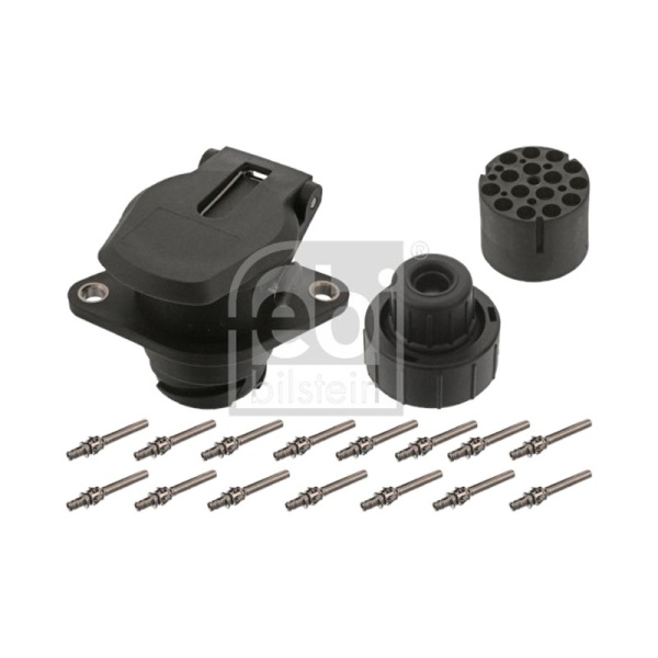 розетка15/15pin, пластик, 24V, DIN-ISO12098