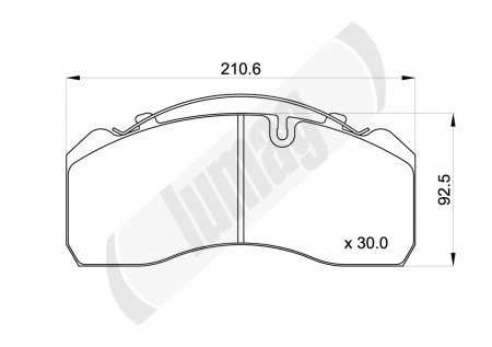 колодки дисковые 29095  BPW.MAN.MERCEDES ATEGO