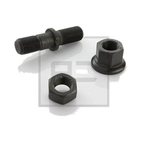 Шпилька колесная с гайкой и контргайкой, 22*1.5/22*2*100