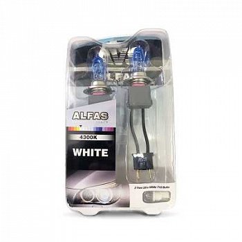 Лампа 12V газонаполненная H7 AVS 4300K Alfas (к-т 2шт.)