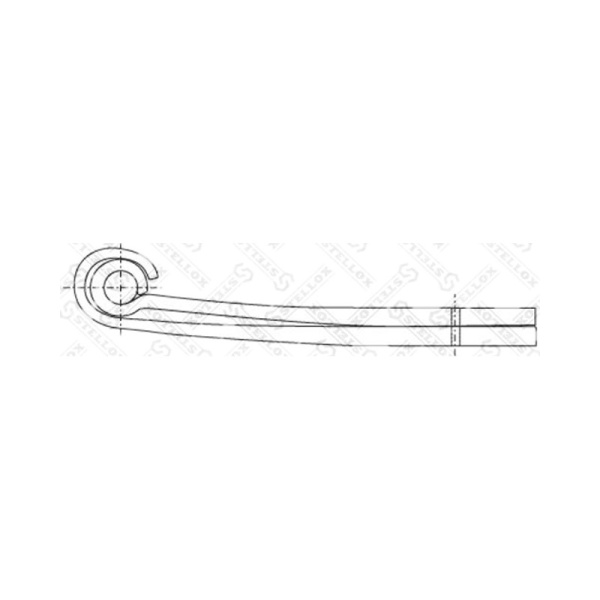 Полурессора 2/40x86x100 580+55 S30/-- SAF